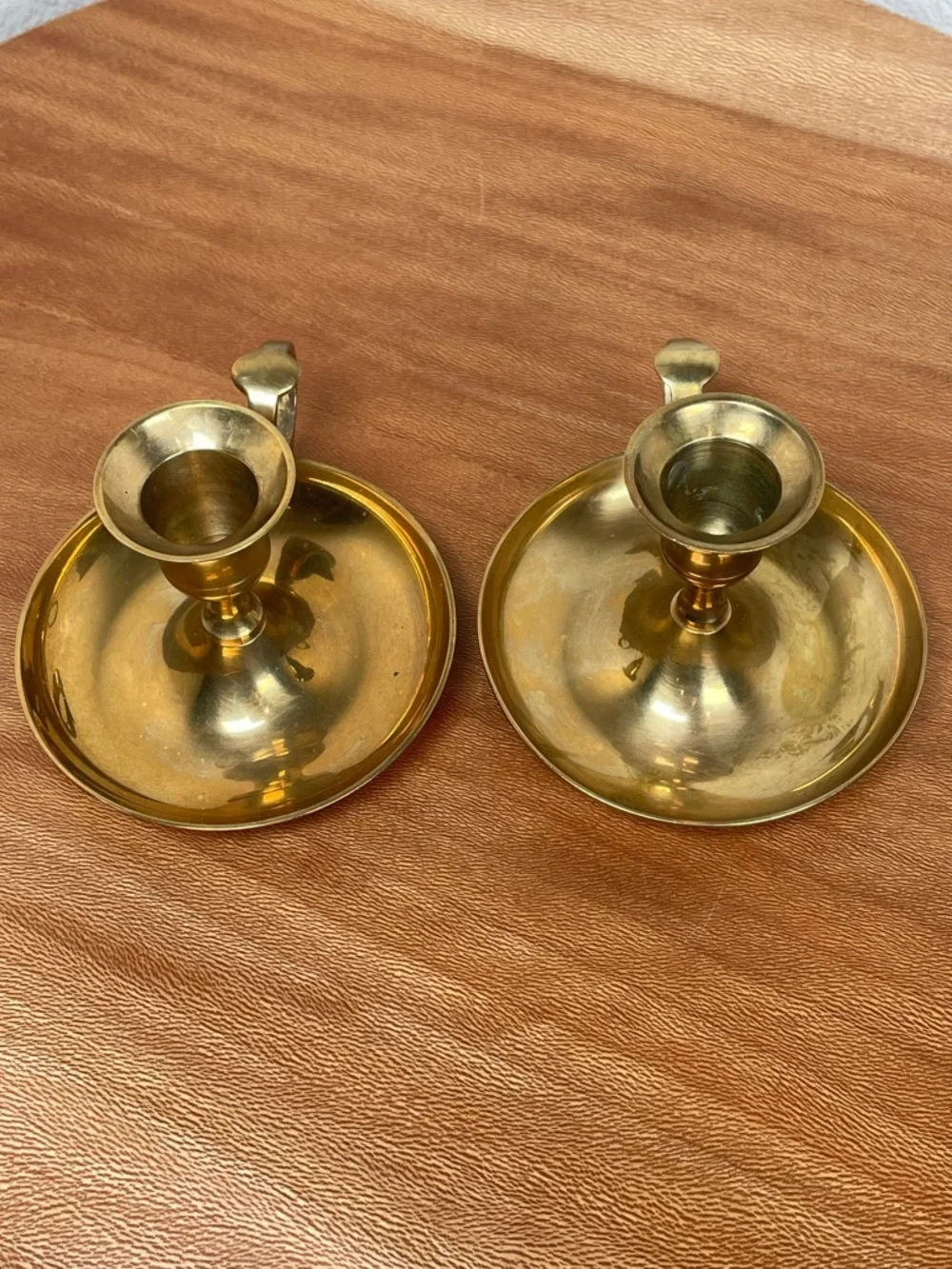 Vintage Brass Candle Stick Holders Decorative Farmhouse Cottagecore